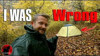 I Was Wrong About This Tent - Best Selling Tent Mountainsmith Morrison 2 Rain Test