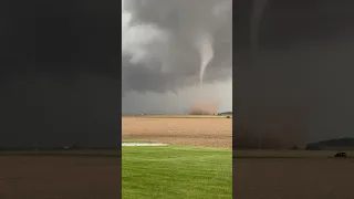 Funnel Moves Through Fields in Indiana