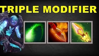 Triple Attack Modifier [ Poison Attack + Burning Spear + Impetus ] | Dota 2 Ability Draft