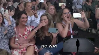 Nina Dobrev announcement - crowd reaction