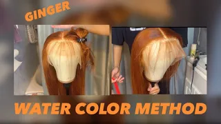 FROM 613 BLONDE TO GINGER/SPICE |WATER COLOR METHOD + PLUCKING| ft. Posh Babe Hair