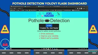 Pothole Detection YOLOV7 Flask Dashboard.#yolov7 #flask
