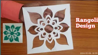 Rangoli Paper cutting | paper cutting design | Rangoli design | Stencil design | Indian craft