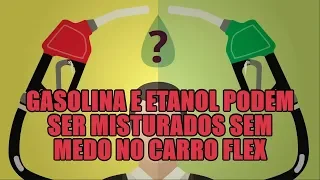 Gasolina e etanol podem ser misturados sem medo no carro flex