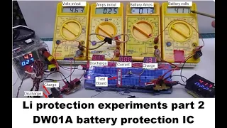 DW01a IC analysis & experiments.Lithium protection circuit part 2