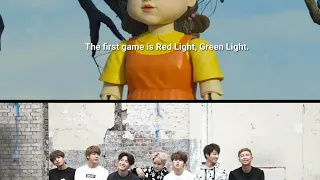 BTS In "Squid Games " Red Light Green Light What Will Happen