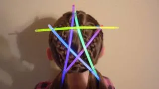 Glowing Star, 4th Of July Hairstyle