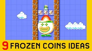 9 Ideas with Frozen Coins (Part 2) - Super Mario Maker 2