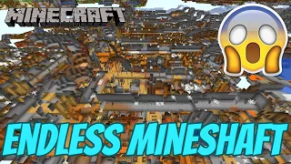 ENDLESS MINESHAFT! INFINITE GENERATION! TWO VILLAGES AT SPAWN! | MINECRAFT 1.17.1 SEED [JAVA]