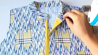 Flat Collar with New and Easy Method for Beginner Learners | DIY Sewing Tips