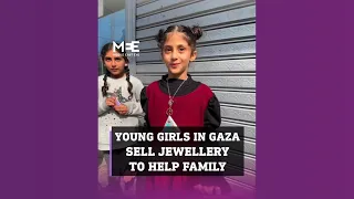 Young Girls in Gaza sell Jewellery to help family