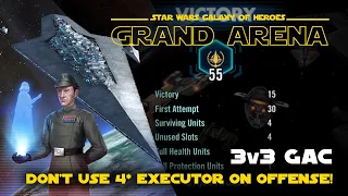 Why did I use a 4* Executor on offense again?! | SWGOH Grand Arena