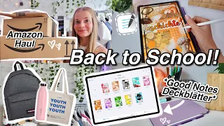 BACK TO SCHOOL📚Amazon Haul📦Good Notes Deckblätter💞*organizing*📝12.Klasse | kathie