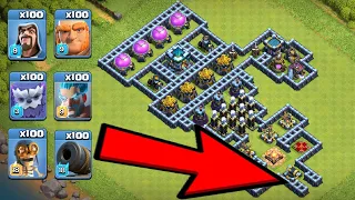 Who Can Survive This Difficult Trap on Clash of Clans? Latest Trap VS Troops on COC