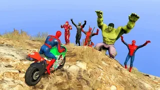 GTA 5 Crazy Ragdolls Spiderman Vs Marvel Heroes vol.2 (Euphoria Physics, Fails, Funny Moments)