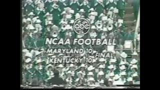 1975 Maryland @ Kentucky; College Football