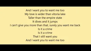 sade - is it a crime lyrics