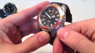 Screw down crown   Setting Instruction Dive Watch
