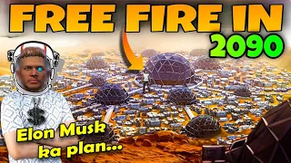 FREE FIRE IN 2090 ⚡ FREE FIRE IN FUTURE || GARENA FREE FIRE 2090 FUNNY SPOOF 😀 GARENA FREE FIRE