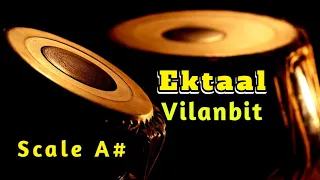 Scale A# | Tabla | Ektaal Vilambit | With Tanpura Pa Sa | HD Sound | tabla Online