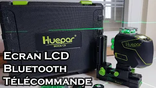 HUEPAR.COM - S03CG/CR : présentation et test du niveau laser (bluetooth + écran LCD intégré)