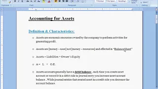 27- Assets Overview   المحاسبة عن أنواع الأصول