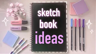 ✨5 Ways to Fill Your Sketchbook  aesthetic, simple & pretty ✨ episode 3