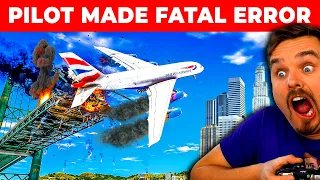Airplane CRASHES into Bridge in GTA 5! (OMG!)