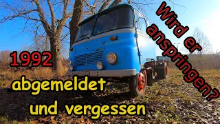 Scheunenfund. Wird er laufen? Erster Motor Start eines Robur Lo 2002 LKW nach 28 Jahren