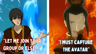 Azula and Zuko mimicking each other.