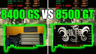 GeForce 8400 GS rev. 2 vs GeForce 8500 GT Test In 11 Games (No FPS Drop - Capture Card)