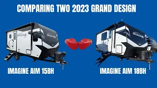 Comparing The 2023 GRAND DESIGN IMAGINE AIM 15BHWith 2023 GRAND DESIGN IMAGINE AIM 18BH