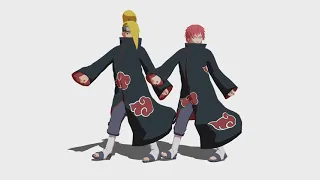 【MMD】Umbrella - DEIDARA*SASORI (AKATSUKI) (60 fps, 2K)