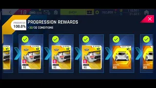 100% finished All Rewards, Special Event Ultima RS, Asphalt 9