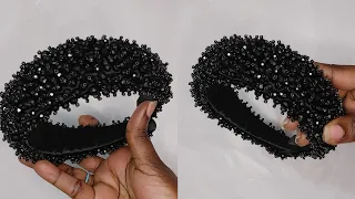 DIY beaded headband. How to make beaded headbands.