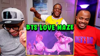 Our Current Addiction || BTS 'Love Maze' Stage Mix REACTION!!