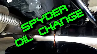 Can Am Spyder Oil Change. How To change your oil in a Can-Am Spyder with a Rotax 1330 engine.