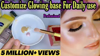 Glowing Base for Daily use || waterproof Party base Makeup || #makeup #beautyhacks #waterproof