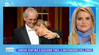 Simona Ventura: "Vi racconto il mio matrimonio a meno di un mese dal sì" - Estate in diretta