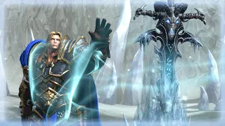 Arthas obtiene la Frostmourne y mata a Mal'Ganis - Cinemática Remasterizada por Warglaive Reforged