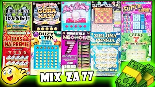 Zdrapki Lotto​ 😱🤑 mix za 77zł 🤑😉 #84 milion zł w banku 1 000 000