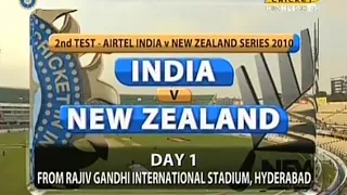 India vs New Zealand 2nd test 2010 Highlights