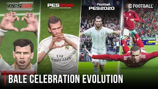 Gareth Bale Celebration Evolution In PES | 14 - 23 | 4K 60FPS