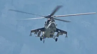 Mil Mi-24V Czech Air Force arrival Mollis Air Base Zigermeet 2019 AirShow