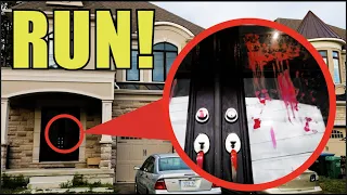 If you ever see red hand prints on your door, leave your house and RUN! (Police Showed Up ..)