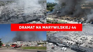 Dramat na Marywilskiej 44. Tyle zostało z centrum handlowego