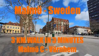MALMÖ: Malmö C to Värnhem in 3 minutes, April 2022