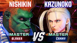 SF6 ▰ NISHIKIN (Blanka) vs KAZUNOKO (Cammy) ▰ Ranked Matches