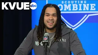 Texas running back Jonathan Brooks at 2024 NFL Combine | Full interview