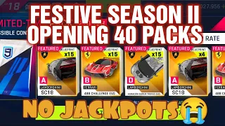 Asphalt 9 - Opening 40 Packs of Festive Season II | Check Drop Rates